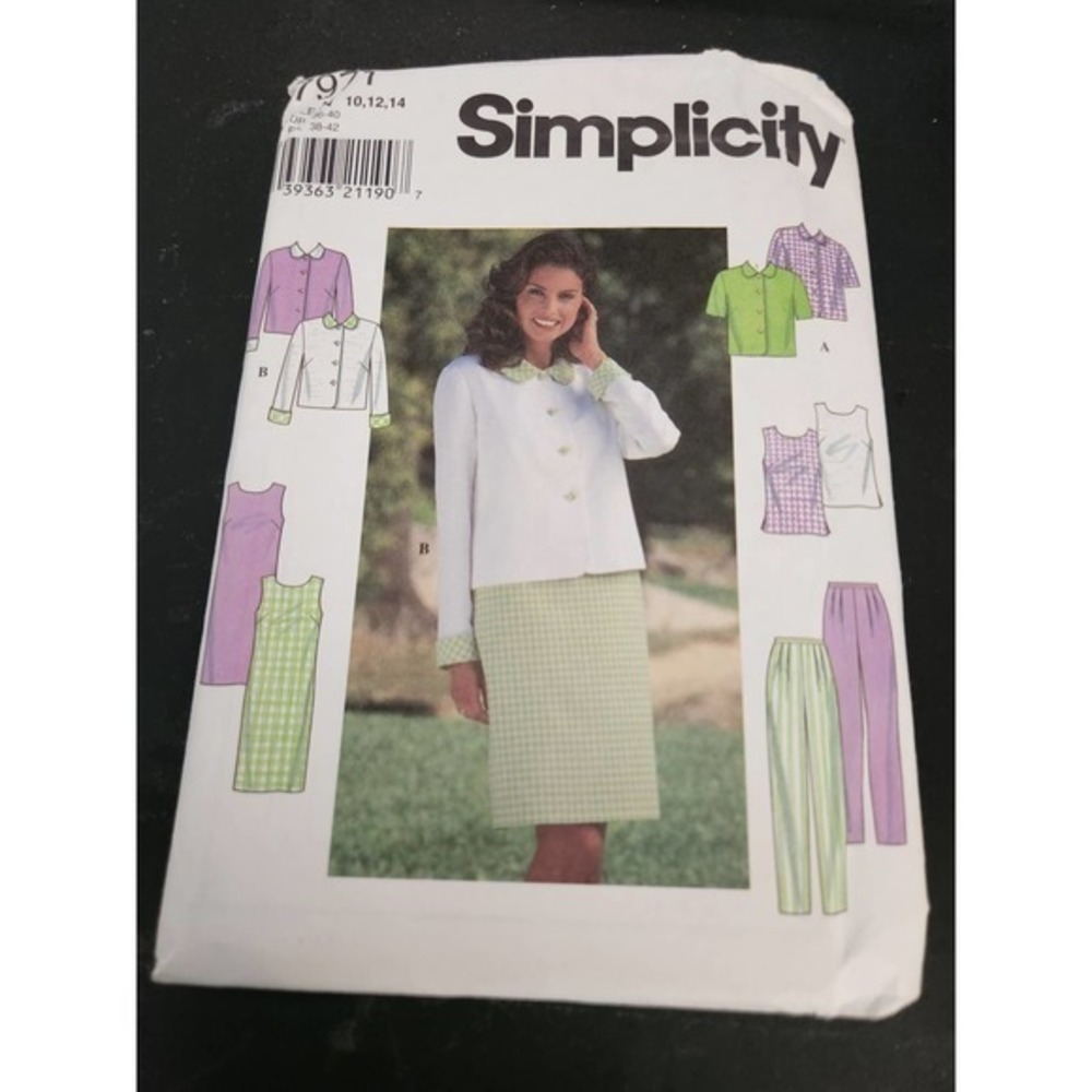 Vintage Sewing PatternSimplicity 7971 misses/miss‎ Petite Jacket Dress Pa…